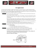 Preview for 43 page of LIFAN	 Power USA ENERGY STORM ESI2500iER-EFI-CA Operating Instructions And Owner'S Manual