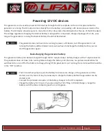 Preview for 44 page of LIFAN	 Power USA ENERGY STORM ESI2500iER-EFI-CA Operating Instructions And Owner'S Manual