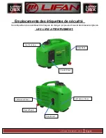 Preview for 65 page of LIFAN	 Power USA ENERGY STORM ESI2500iER-EFI-CA Operating Instructions And Owner'S Manual