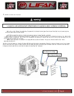 Preview for 68 page of LIFAN	 Power USA ENERGY STORM ESI2500iER-EFI-CA Operating Instructions And Owner'S Manual