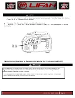 Preview for 74 page of LIFAN	 Power USA ENERGY STORM ESI2500iER-EFI-CA Operating Instructions And Owner'S Manual