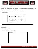 Preview for 76 page of LIFAN	 Power USA ENERGY STORM ESI2500iER-EFI-CA Operating Instructions And Owner'S Manual