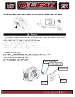 Preview for 78 page of LIFAN	 Power USA ENERGY STORM ESI2500iER-EFI-CA Operating Instructions And Owner'S Manual