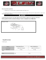 Preview for 103 page of LIFAN	 Power USA ENERGY STORM ESI2500iER-EFI-CA Operating Instructions And Owner'S Manual