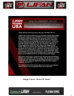 Preview for 12 page of LIFAN	 Power USA LF4250EPL Operating Instructions And Owner'S Manual