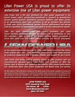 Preview for 46 page of LIFAN	 Power USA LFQ2130-CA Operating Instructions Manual