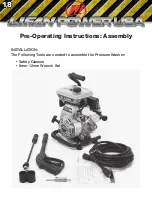 Preview for 18 page of LIFAN	 Power USA Pressure Storm Series Operating Instructions And Owner'S Manual