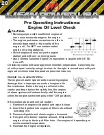 Preview for 20 page of LIFAN	 Power USA Pressure Storm Series Operating Instructions And Owner'S Manual