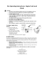 Preview for 14 page of LIFAN	 Power USA PS2040 Operating Instructions And Owner'S Manual