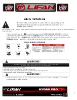 Preview for 10 page of Lifan LFQ3690-CA Operating Instructions And Owner'S Manual