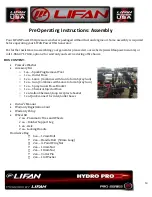 Preview for 15 page of Lifan LFQ3690-CA Operating Instructions And Owner'S Manual