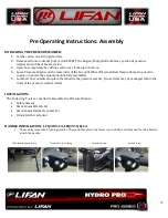 Preview for 16 page of Lifan LFQ3690-CA Operating Instructions And Owner'S Manual