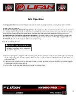 Preview for 41 page of Lifan LFQ3690-CA Operating Instructions And Owner'S Manual