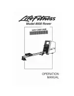 Life Fitness 8500 Rower Operation Manual предпросмотр