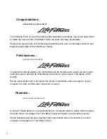 Preview for 2 page of Life Fitness 91Xi Assembly Instructions Manual