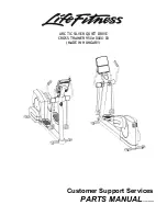 Life Fitness Arctic Silver Quiet Drive Cross-Trainer 95Xe-0XXX-03 Parts Manual preview