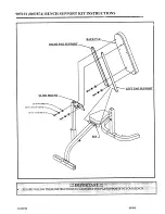 Предварительный просмотр 1 страницы Life Fitness Bench Support Kit 64727 Instructions