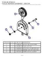 Preview for 9 page of Life Fitness Circuit Series Parts List