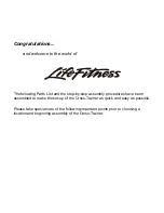 Preview for 2 page of Life Fitness Classic Series Cross-Trainer CLSXH Assembly Instructions Manual