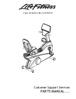 Life Fitness CLSR-0XXX-01 Parts Manual preview