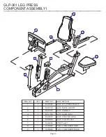 Предварительный просмотр 3 страницы Life Fitness Consumer Gym Leg Press GLP-001 Parts Manual