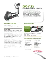 Life Fitness CPO CLSX Features & Specifications preview