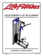 Life Fitness CSLAT Assembly Instructions Manual preview