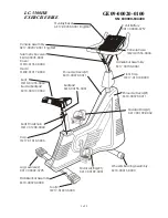 Life Fitness Exercise Bike LC-5500HR Parts List preview