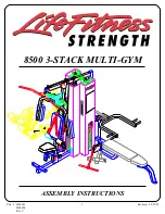 Preview for 1 page of Life Fitness Exercise Bike Lifecycle 8500 Assembly Instructions Manual