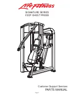 Life Fitness FZCP Parts Manual preview