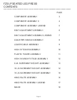 Preview for 2 page of Life Fitness FZSLP Parts Manual