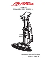 Life Fitness GYM SYSTEM G5 CABLE MOTION Parts Manual preview