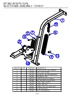 Предварительный просмотр 9 страницы Life Fitness HAMMER STRENGTH MTSBC Parts List