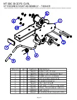 Предварительный просмотр 10 страницы Life Fitness HAMMER STRENGTH MTSBC Parts List