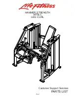 Life Fitness HAMMER STRENGTH MTSLC Parts List предпросмотр