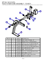 Предварительный просмотр 9 страницы Life Fitness HAMMER STRENGTH MTSLC Parts List