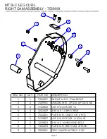 Предварительный просмотр 11 страницы Life Fitness HAMMER STRENGTH MTSLC Parts List