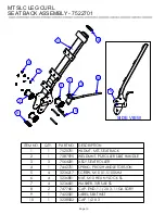 Предварительный просмотр 15 страницы Life Fitness HAMMER STRENGTH MTSLC Parts List