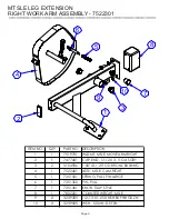 Предварительный просмотр 9 страницы Life Fitness HAMMER STRENGTH MTSLE Parts List