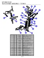 Предварительный просмотр 10 страницы Life Fitness HAMMER STRENGTH MTSRW Parts List