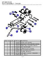 Предварительный просмотр 11 страницы Life Fitness HAMMER STRENGTH MTSRW Parts List