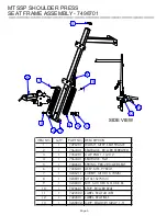 Предварительный просмотр 9 страницы Life Fitness HAMMER STRENGTH MTSSP Parts List