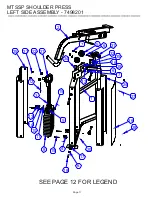 Предварительный просмотр 11 страницы Life Fitness HAMMER STRENGTH MTSSP Parts List
