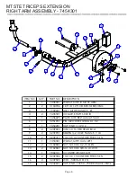 Preview for 8 page of Life Fitness HAMMER STRENGTH MTSTE Parts List