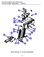 Preview for 10 page of Life Fitness HAMMER STRENGTH MTSTE Parts List