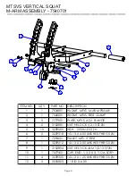 Предварительный просмотр 9 страницы Life Fitness HAMMER STRENGTH MTSVS Parts List