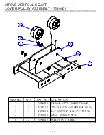 Предварительный просмотр 10 страницы Life Fitness HAMMER STRENGTH MTSVS Parts List