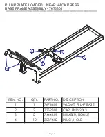 Предварительный просмотр 5 страницы Life Fitness HAMMER STRENGTH PLLHP Parts List