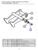 Предварительный просмотр 9 страницы Life Fitness HAMMER STRENGTH PLLHP Parts List