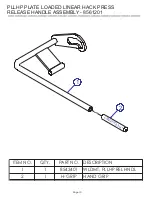 Предварительный просмотр 10 страницы Life Fitness HAMMER STRENGTH PLLHP Parts List